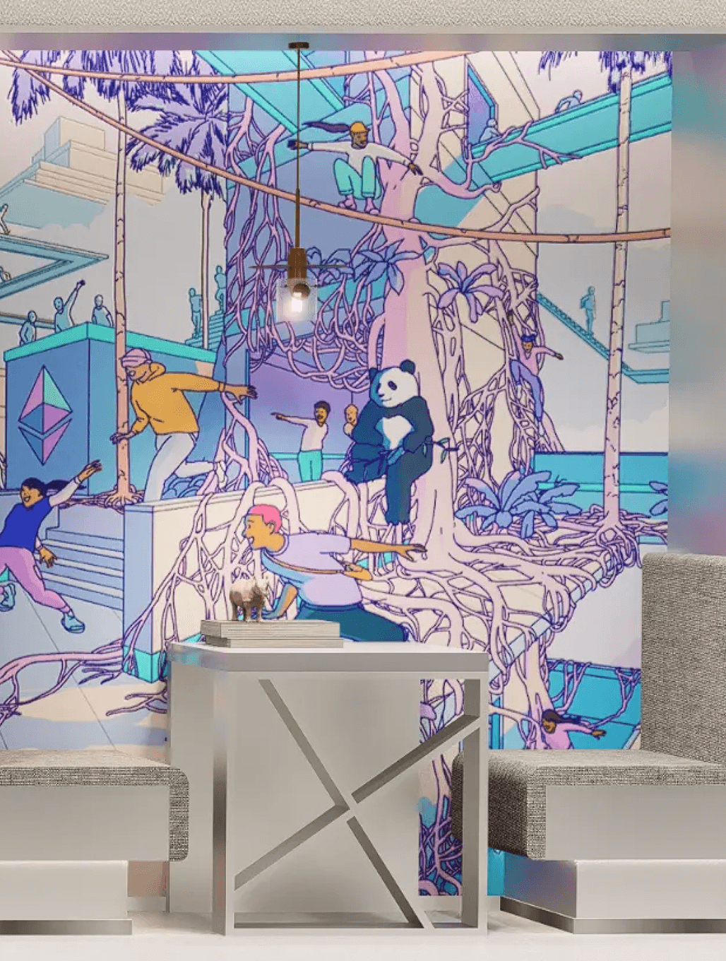 Collaborative workspace lounge